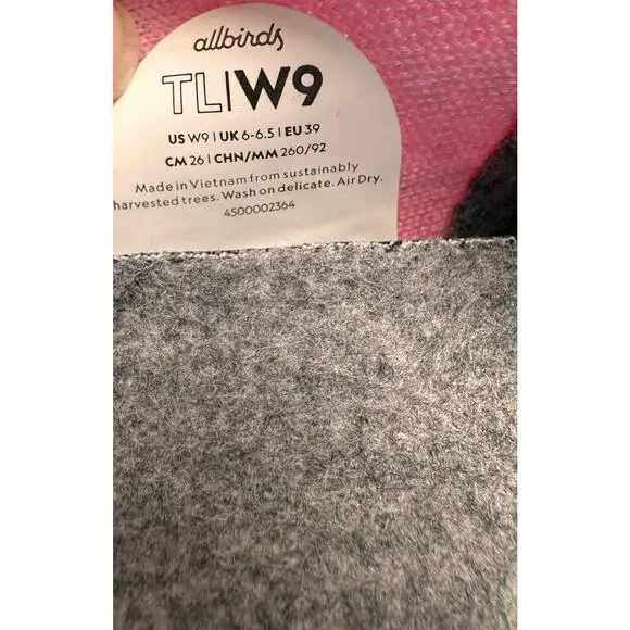 Allbirds Tree Loungers Womens Comfort Breatheable Shoes Slip On Sz 9 US Pink - Picture 13 of 13